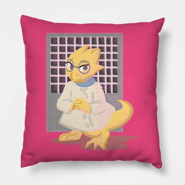 dr alphys Pillow by inkpocket