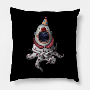 In the mouth of clown Pillow