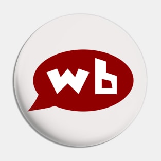 Word Bubble Basic Logo Pin