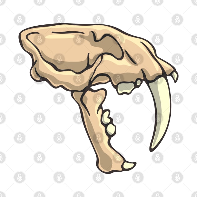 Smilodon Illustration - Saber-Toothed Cat by taylorcustom