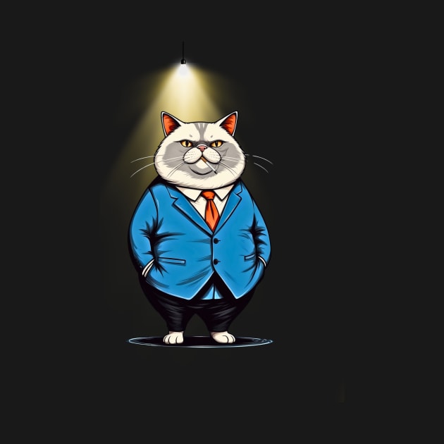 Fat Cat Smoking Cigarette by Trip Tank