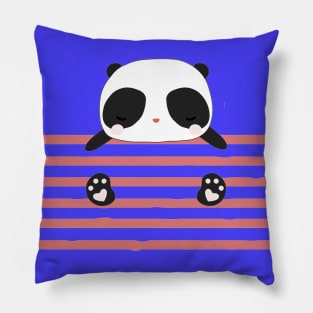 Cute Panda Lover Funny Artwork Pillow