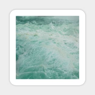 White surf in emerald waters to refresh and purify Magnet