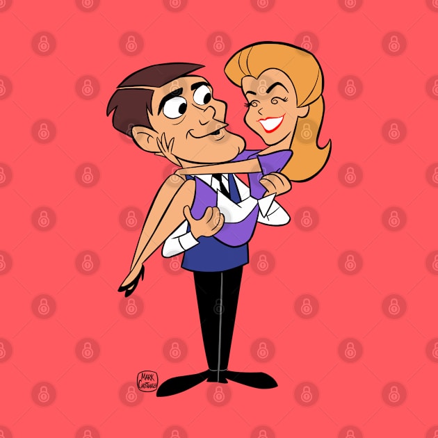 BEWITCHED (SAMANTHA AND DARRIN) by markscartoonart62