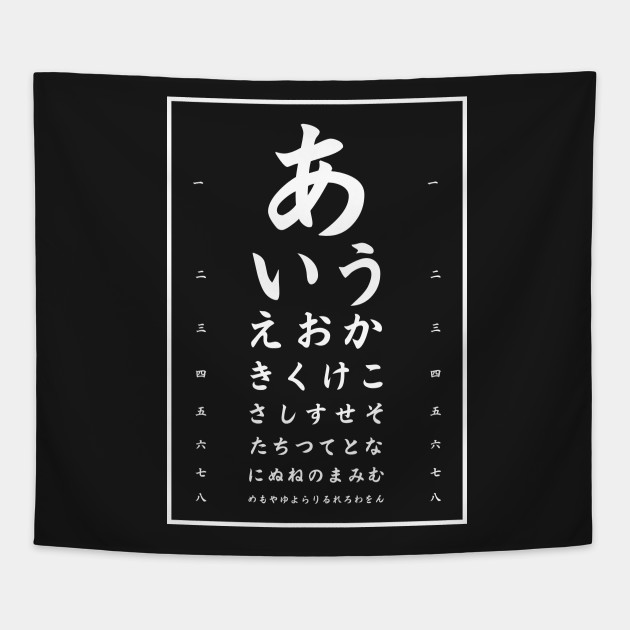 Japanese Calligraphy Chart