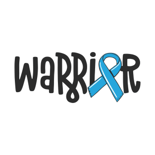 Warrior Prostate Cancer Awareness Light Blue Ribbon Chemo T-Shirt