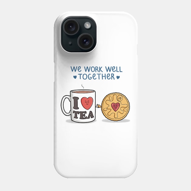 We Work Well Together Phone Case by CarlBatterbee