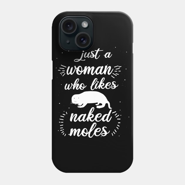 Woman naked mole rat love girl saying rodent Phone Case by FindYourFavouriteDesign