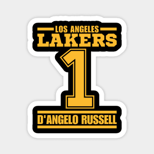 LA Lakers Russell 1 Basketball Player Magnet