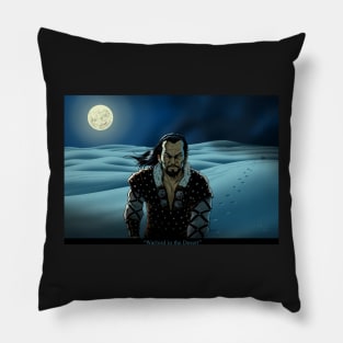 "Warlord in the Desert" with border Pillow