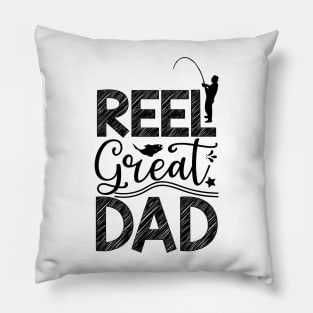 Wishing I Was Fishing - Less Talk More Fishing - Gift For Fishing Lovers, Fisherman - Black And White Simple Font Pillow