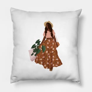 Plant Lady Shopping 1 Pillow