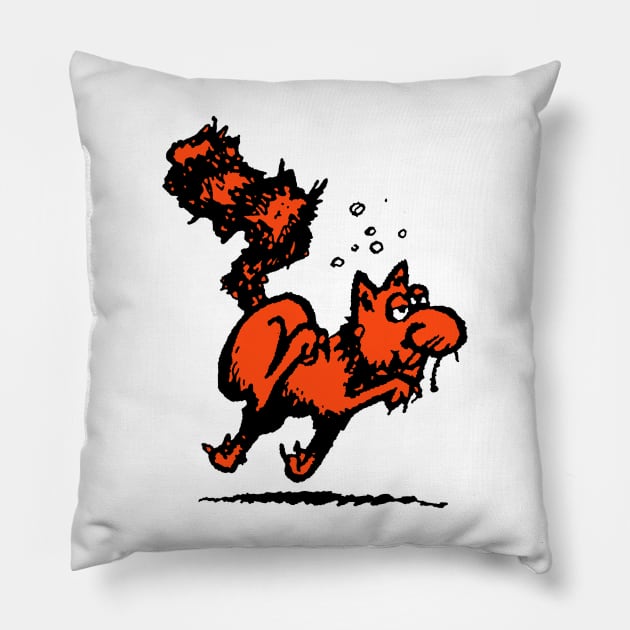 Fat Freddy's Cat Pillow by Snapdragon