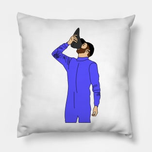 Shoey purple Pillow