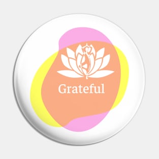 Grateful - Yoga Design Pin