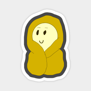 Guy in a Yellow Blanket Magnet