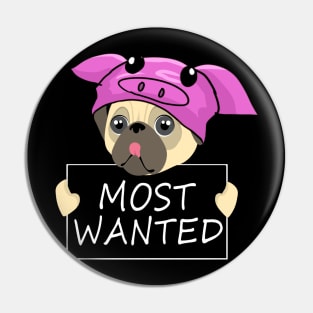 Best Novelty Gift Idea with Quote for Pug Lovers Pin