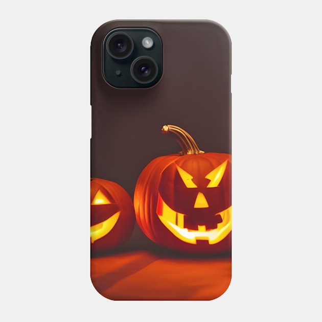 Halloween Pumpkin Jack-o’-lantern Phone Case by SmartPufferFish