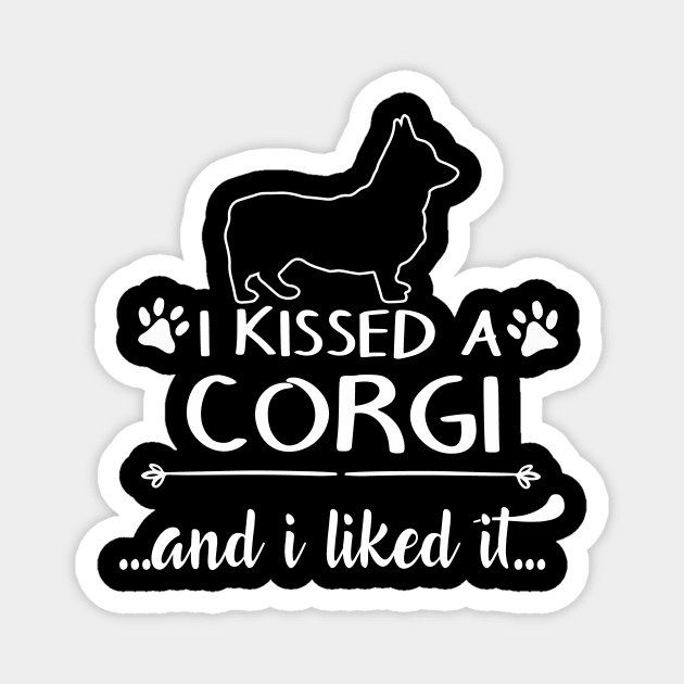 I Kissed A Corgi Magnet by LiFilimon