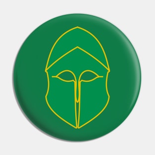 Corinthian helmet (green) Pin