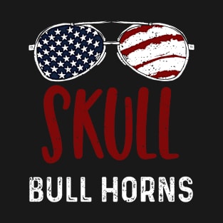 Skull Bull Horns T-Shirt