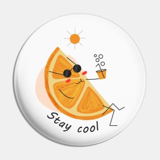 stay cool funny orange puns Pin