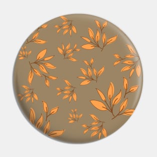 Brown leaves decorative pattern Pin