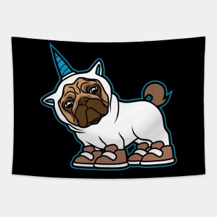 Unicorn Pug Tapestry