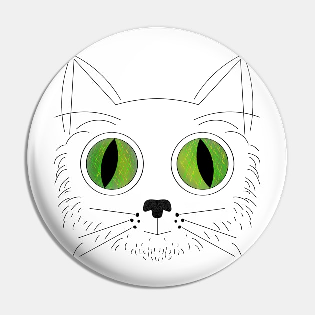 Big Eyed Cat V2 Pin by IgorAndMore