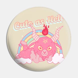 Cute as Hell little Devil Pin