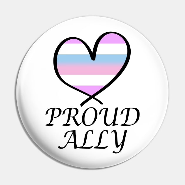 Proud Ally LGBT Gay Pride Month Intersex Flag Pin by artbypond