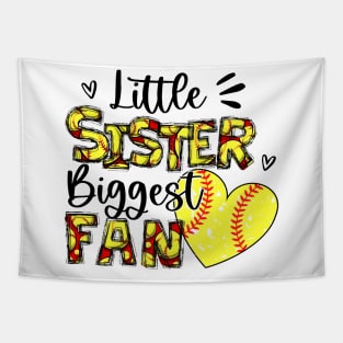 Softball Sister, Little Sister Biggest Fan Tapestry