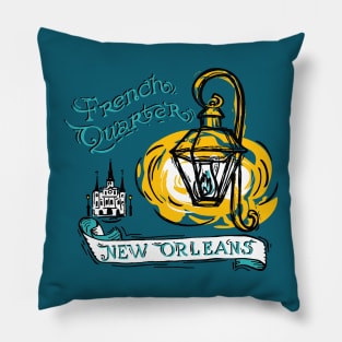 French Quarter gold Pillow