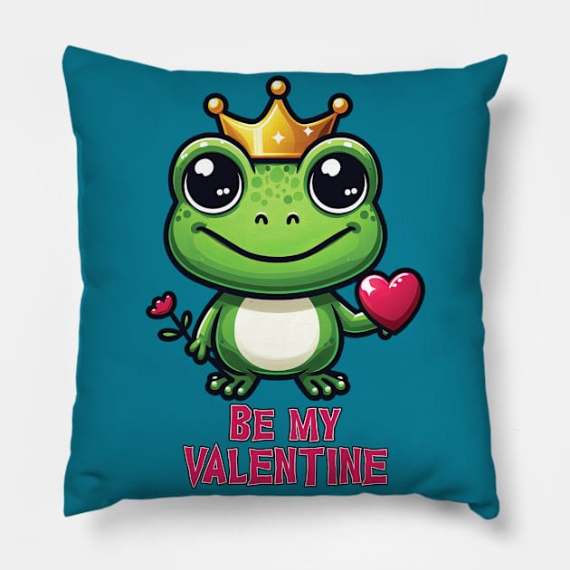 Frog Prince 02 Pillow by Houerd