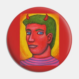 devil Selfportrait Pin