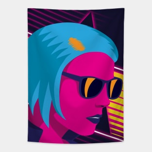 Outrun Girl Tapestry