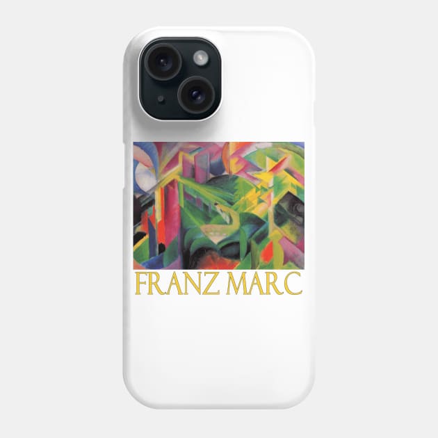 Deer in a Monastery Garden by Franz Marc Phone Case by Naves