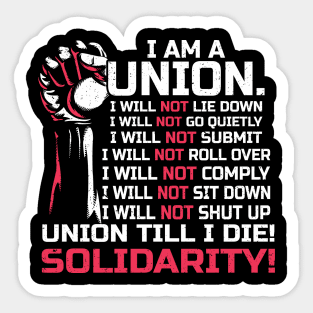 Proud To Be Union Chain Sticker