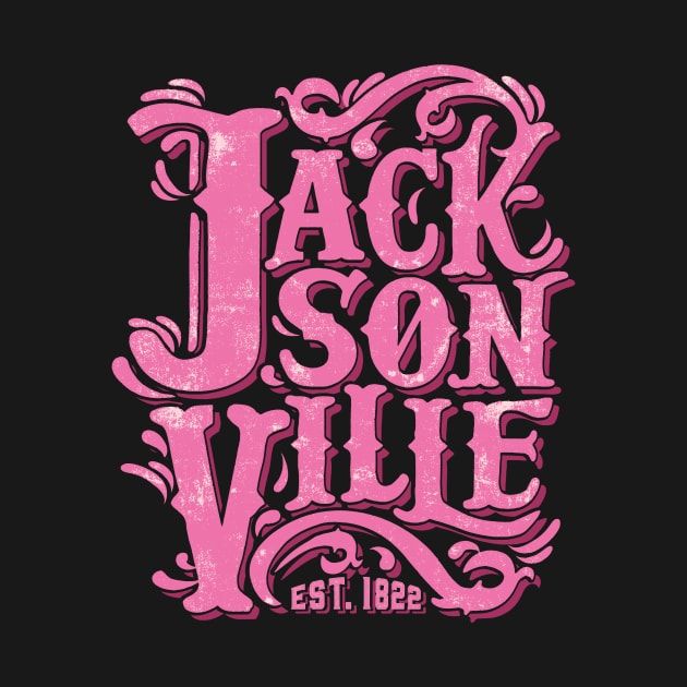 Jacksonville Florida Vintage Handlettering by MarkusShirts