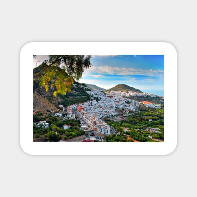 Frigiliana Andalusia Costa del Sol Spain Magnet by AndyEvansPhotos