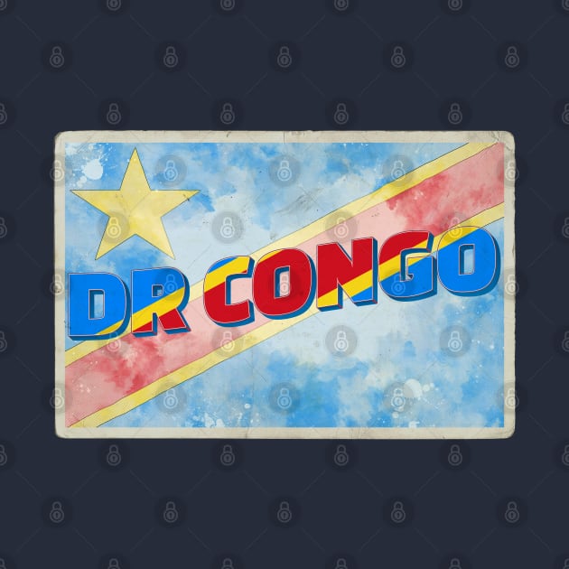 Democratic Republic of the Congo vintage style retro souvenir by DesignerPropo