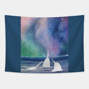 Cold Ocean Glow Tapestry