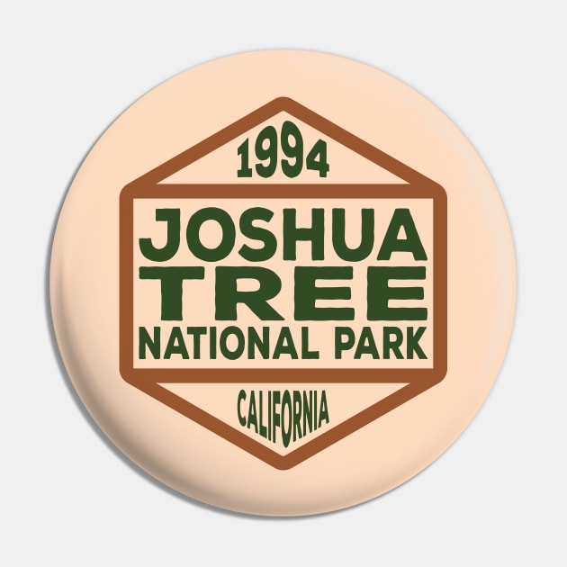 Joshua Tree National Park badge Pin by nylebuss