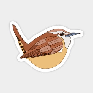 Carolina Wren Bird Graphic Magnet