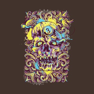 Multicolor 3 Skull T-Shirt