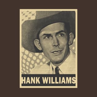 brown cream hank williams retro art (exlusive) T-Shirt