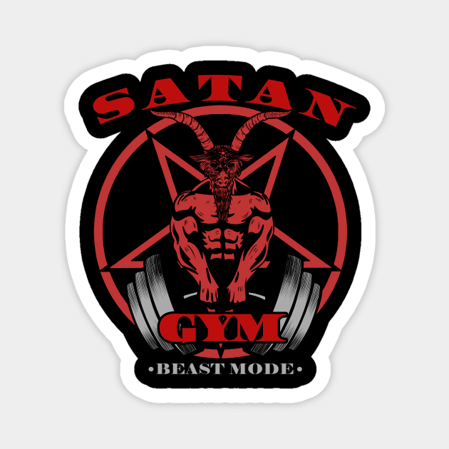 Satan Gym Magnet by absolemstudio