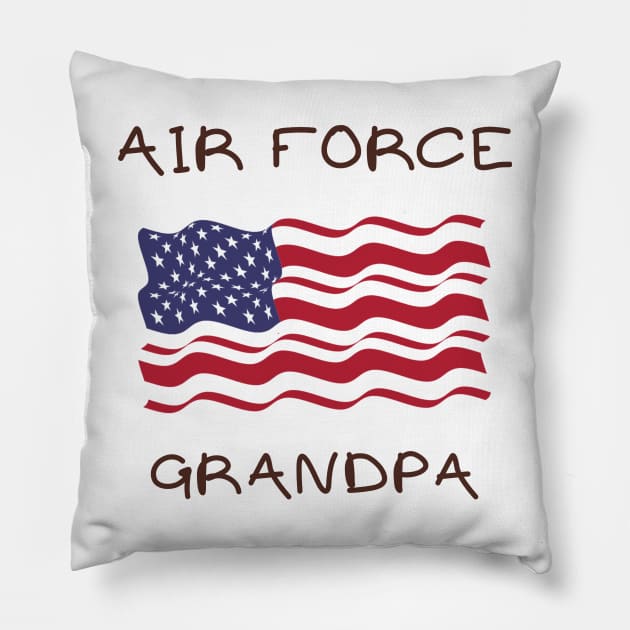 Air force grandpa Pillow by IOANNISSKEVAS