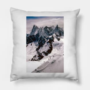 Chamonix Aiguille du Midi Mont Blanc Massif French Alps France Pillow