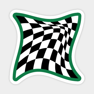 Warped chessboard Magnet